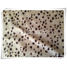Polyester Knitted Faux Fur with Embossed and Printed